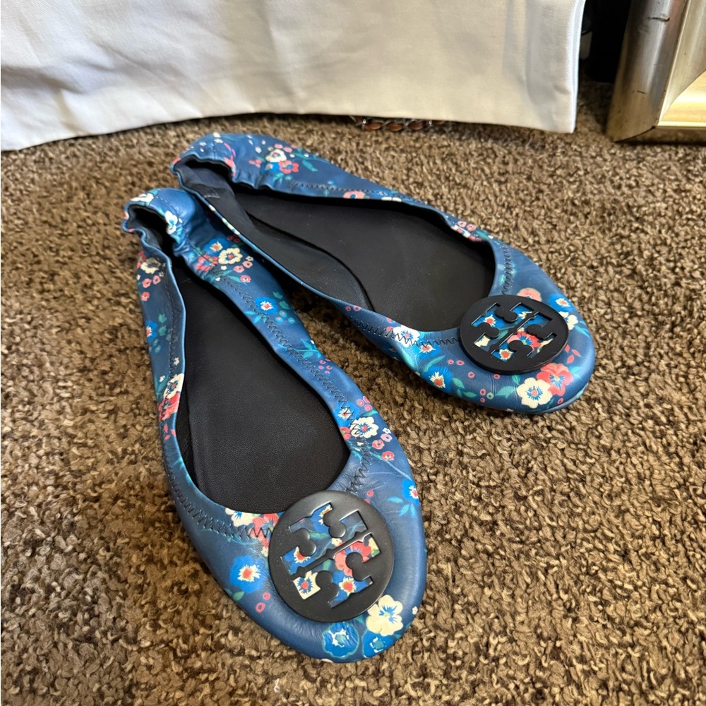 Tory Burch Navy Leather Interior